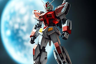 draw gundam, transformer, robot, armor, mecha