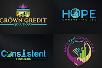 design a credit repair financial accounting tax and consulting logo