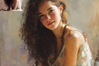 paint a beautiful oil portrait