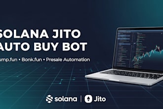 build a solana presale or token launch auto purchase bot