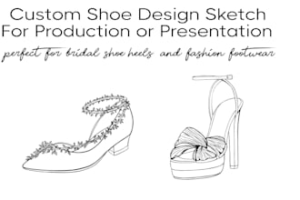 custom shoe designs sketch