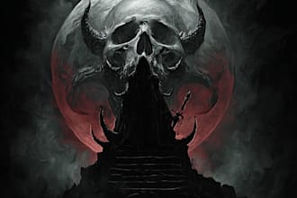 do awesome artwork for dark art, horror, creepy illustration
