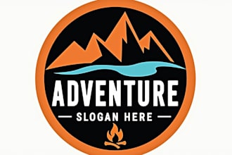 design wonderful landscape mountain logo with unlimited revision