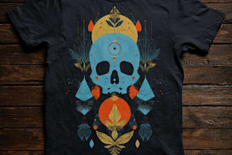 do trendy t shirt design and graphic t shirt design