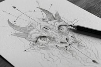 create mandala or fine line tattoo design
