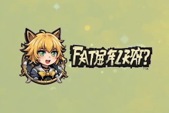 design logo with anime mascot