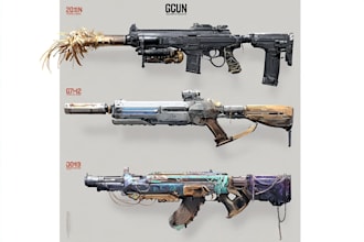 design unique weapons illustrations, assets and props for you