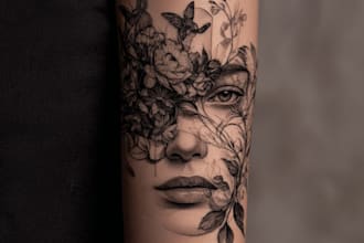 use my experience as a tattoo artist to create custom tattoo designs for you
