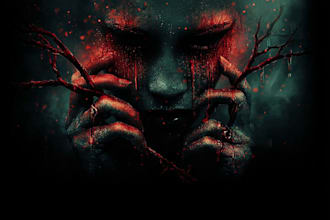 do horror book cover, ebook cover and kdp cover