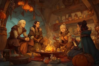 fantasy dnd character illustration