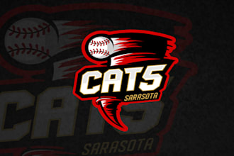 do branding hipster modern creative softball logo design