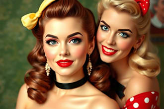 make a pin up girl and pin up girl
