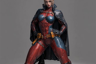 illustrate superhero character art