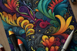 illustrate any image in doodle style