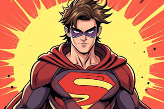 draw you as an amazing superhero
