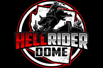 design good looking bull rider logo