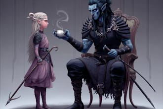 do a fantasy character portrait for you