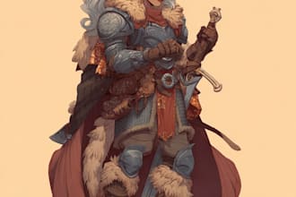 illustrate your ttrpg oc, vtm, fantasy, dnd character art