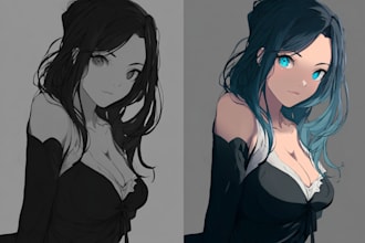 draw character sheet or reference sheet for your character