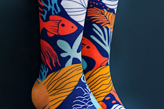 design custom and unique socks design