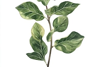 draw a realistic botanical illustration
