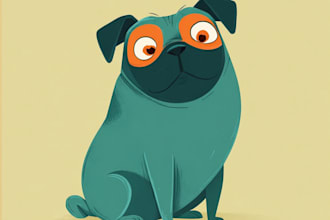 draw your dog or any pets into cartoon