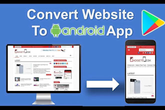 convert website to android app and ios app mobile app