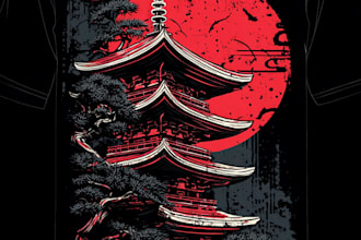 create a  t shirt illustration