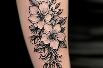 design professional japanese, asian style tattoo design