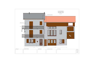 create professional 2d building facade drawings