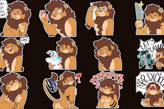 draw furry telegram stickers, nsfw furry stickers, animated discord stickers GIF
