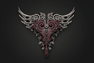 create a professional tribal tattoo design