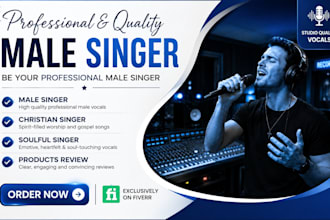 be your professional soulful male singer ever