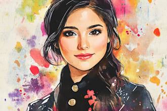 create a watercolor illustration