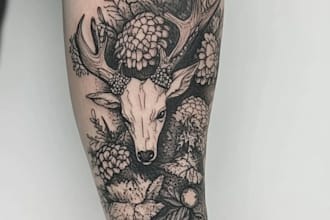 create realistic tattoo design