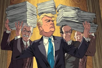 draw powerful and witty political cartoons