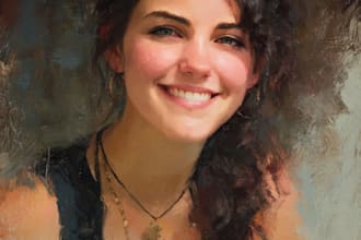 draw oil painting, digital oil painting