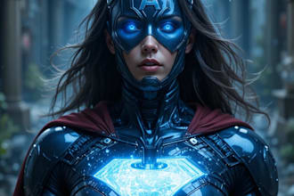 made a amazing superhero character for you