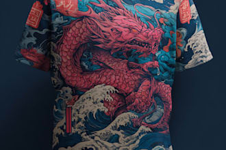 make a  t shirt illustration