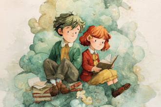 illustrate watercolor children book
