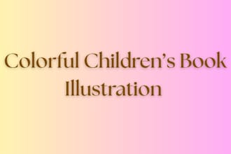 create professional childrens book illustration, kids book design and formatting
