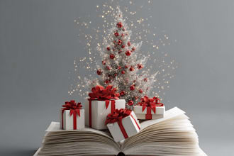 design christian book illustration, christmas book,