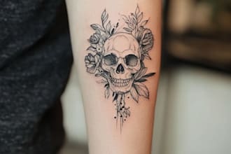 design an artistic line art or minimalist tattoo art