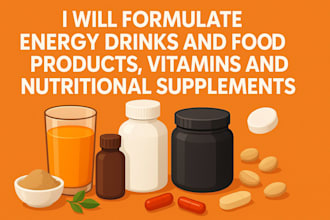 formulate energy drinks and food products, vitamins and nutritional supplements
