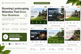 build a professional lawn care and landscaping website that generates local lead