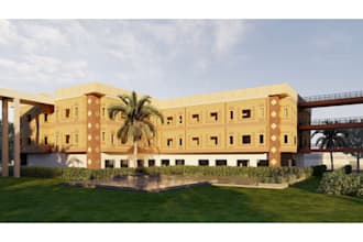 photorealistic lumion renders of university architecture