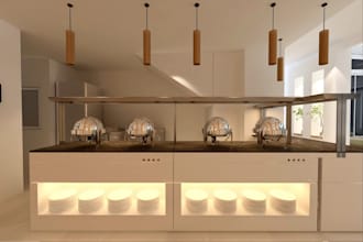 modify 3d restaurant rooftop,patisserie interior,wine room design,nightclub,cafe