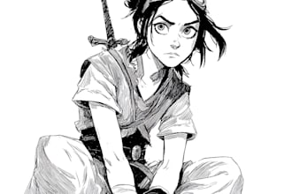 draw character sketch with manga style