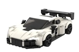 custom livery for fivem ems, sport car, gta mid poly car, moc lego design