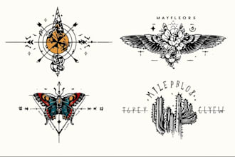 design an artistic line art or minimalist tattoo art